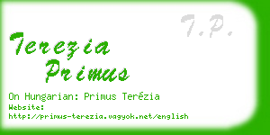 terezia primus business card